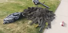 Residential gutter cleaning service